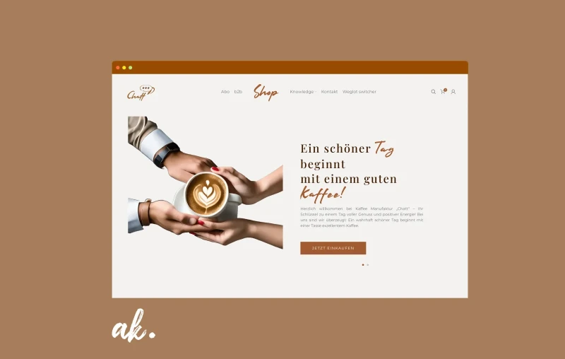 Chatt Coffee – wordpress, e-commerce Projekt