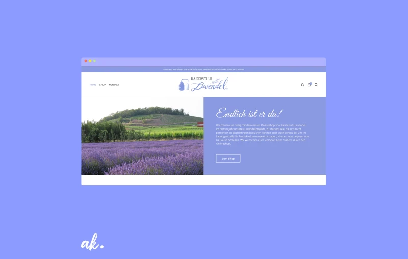 Kaiserstuhl Lavendel – wordpress, e-commerce Projekt