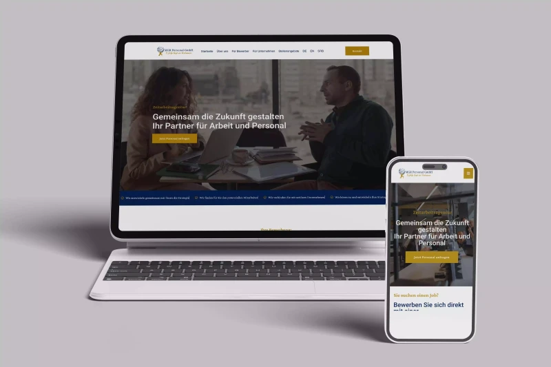MGR Personal – wordpress Projekt