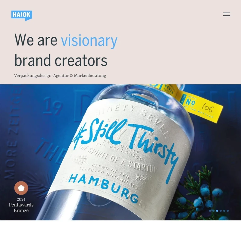 Verpackungsdesign Agentur – statamic, laravel, php Projekt